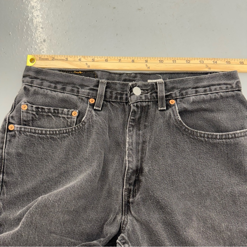 Vintage Levi’s 550 Black Denim Jeans Relaxed Fit 31x30 - Picture 4 of 6